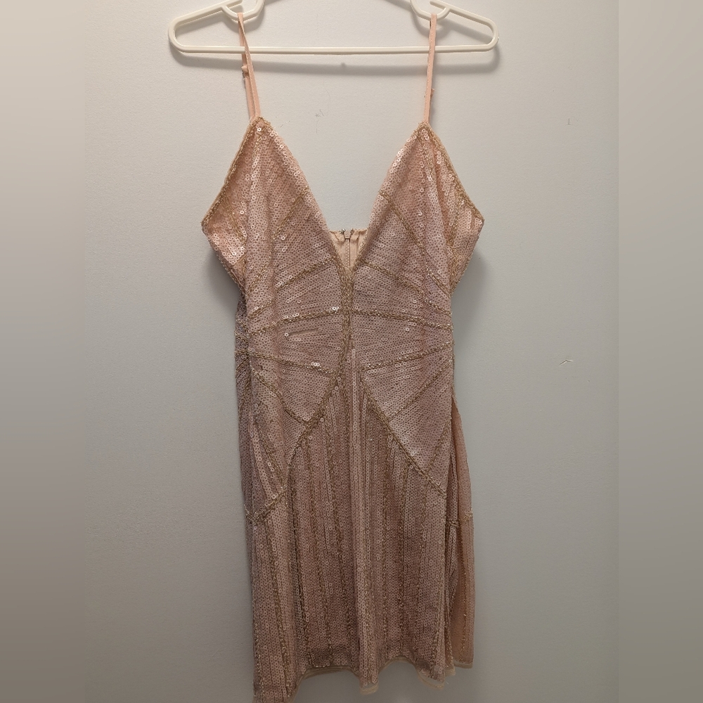 Minuet Petite Blush Sequin Dress